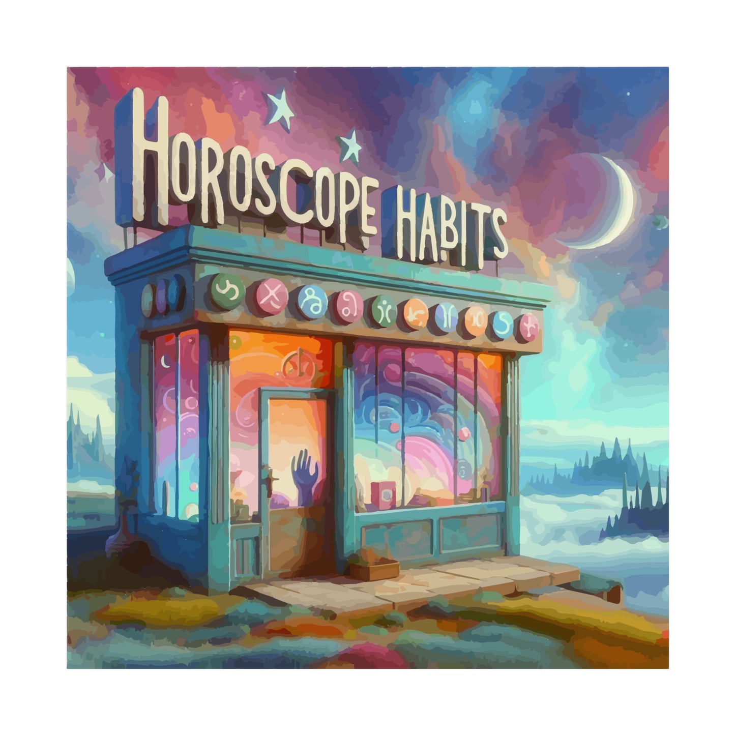 Horoscope Habits Galaxy Store Poster