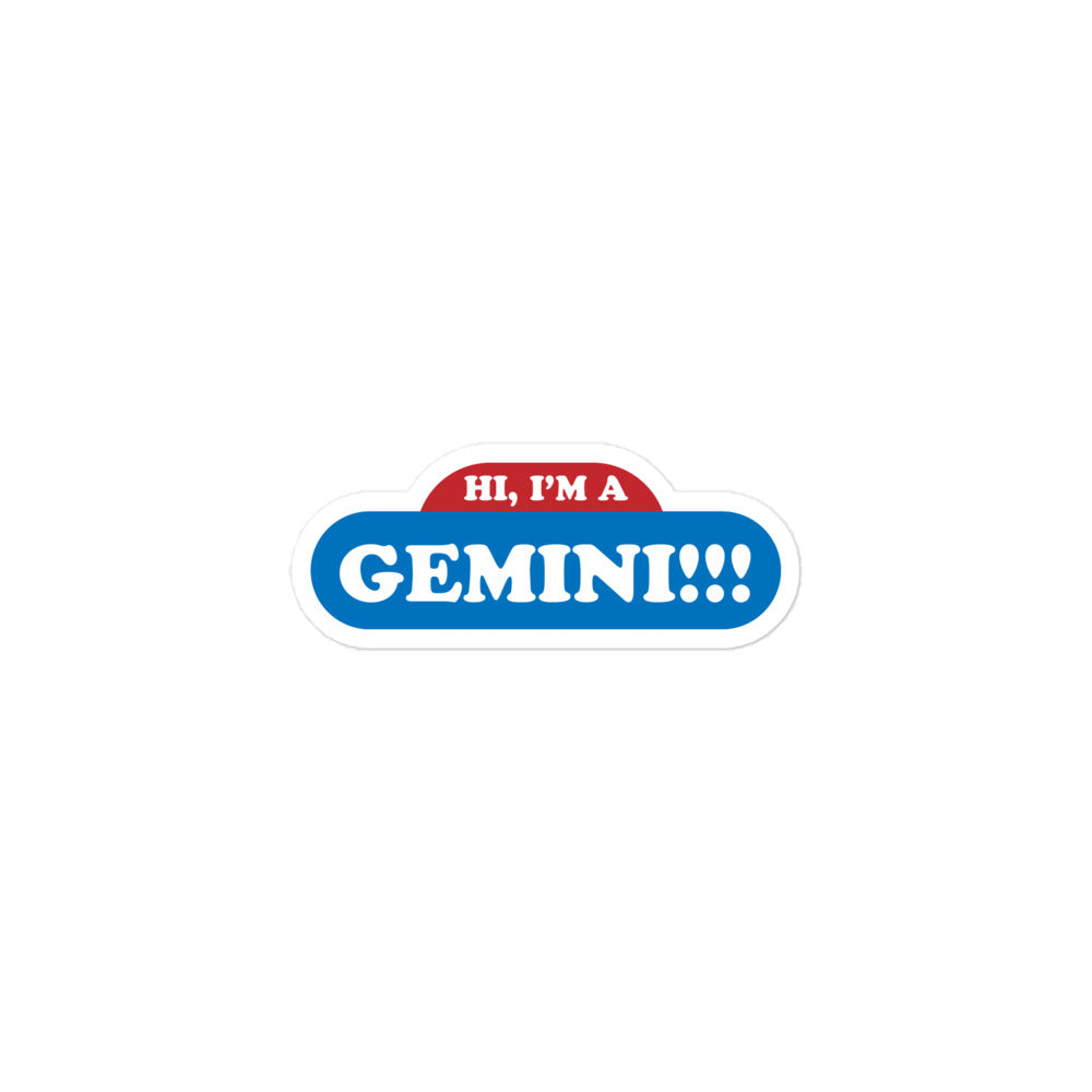 Hi, I'm a Gemini Sticker