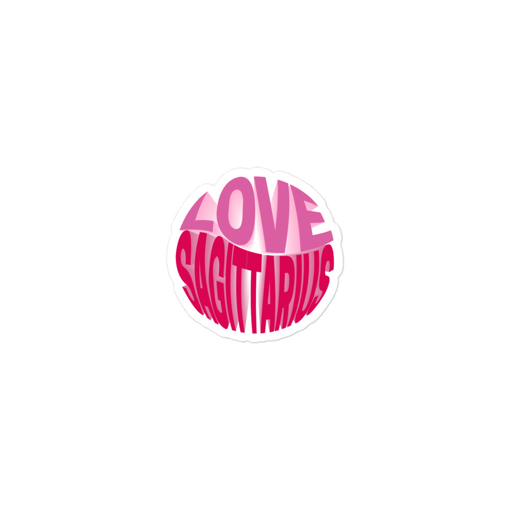 Love Sagittarius Sticker