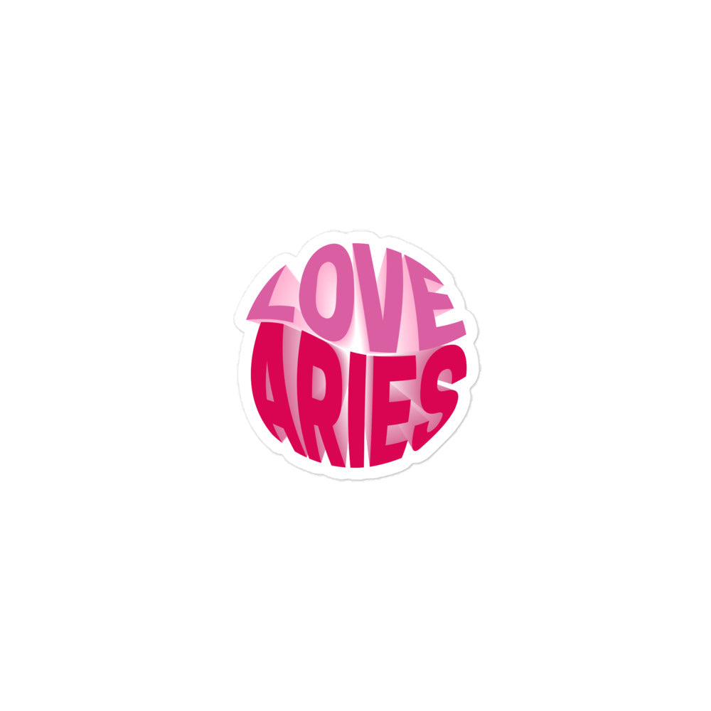 Love Aries Sticker