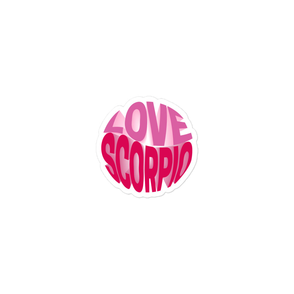 Love Scorpio Sticker