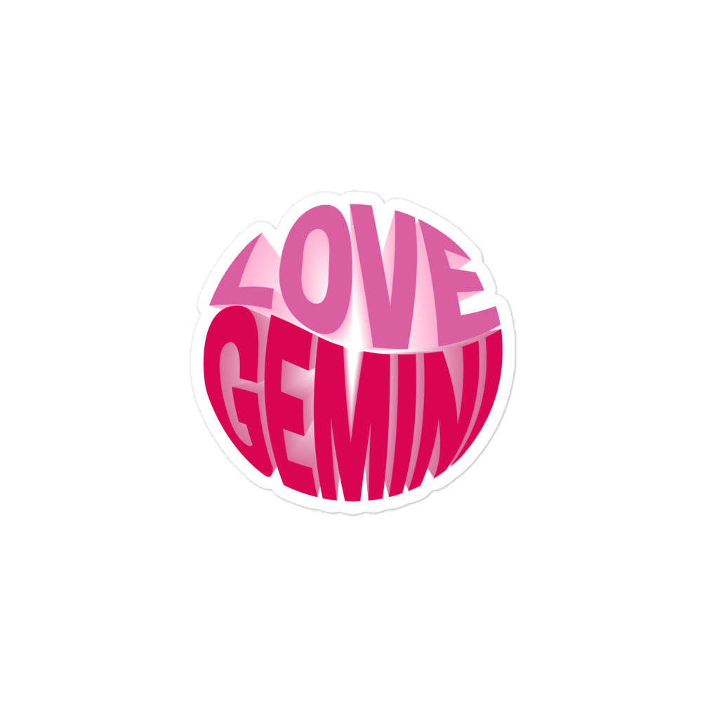 Love Gemini Sticker