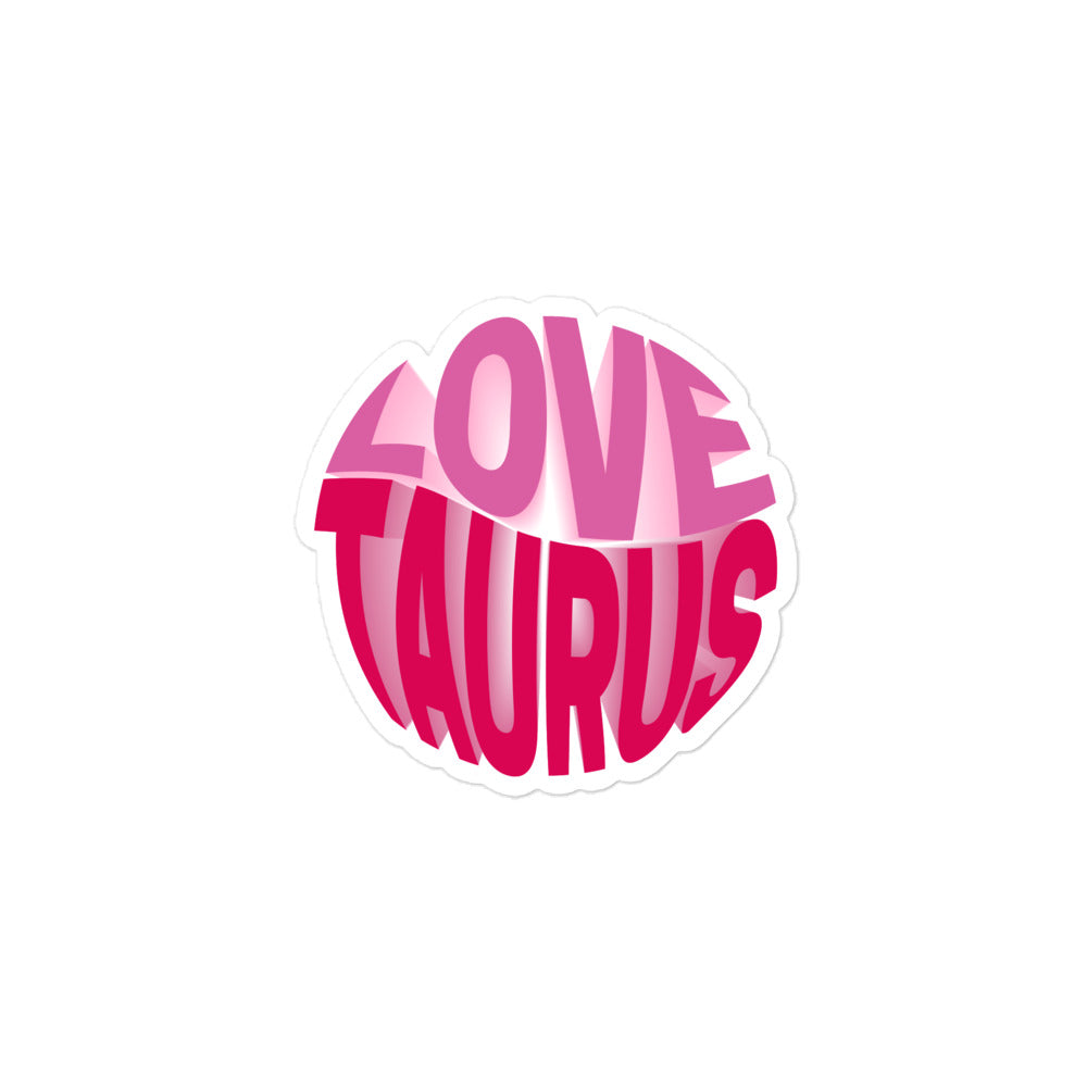 Love Taurus Sticker