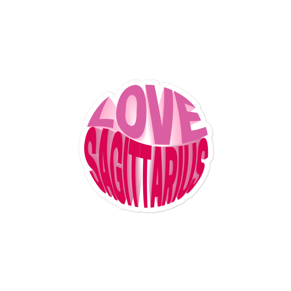 Love Sagittarius Sticker