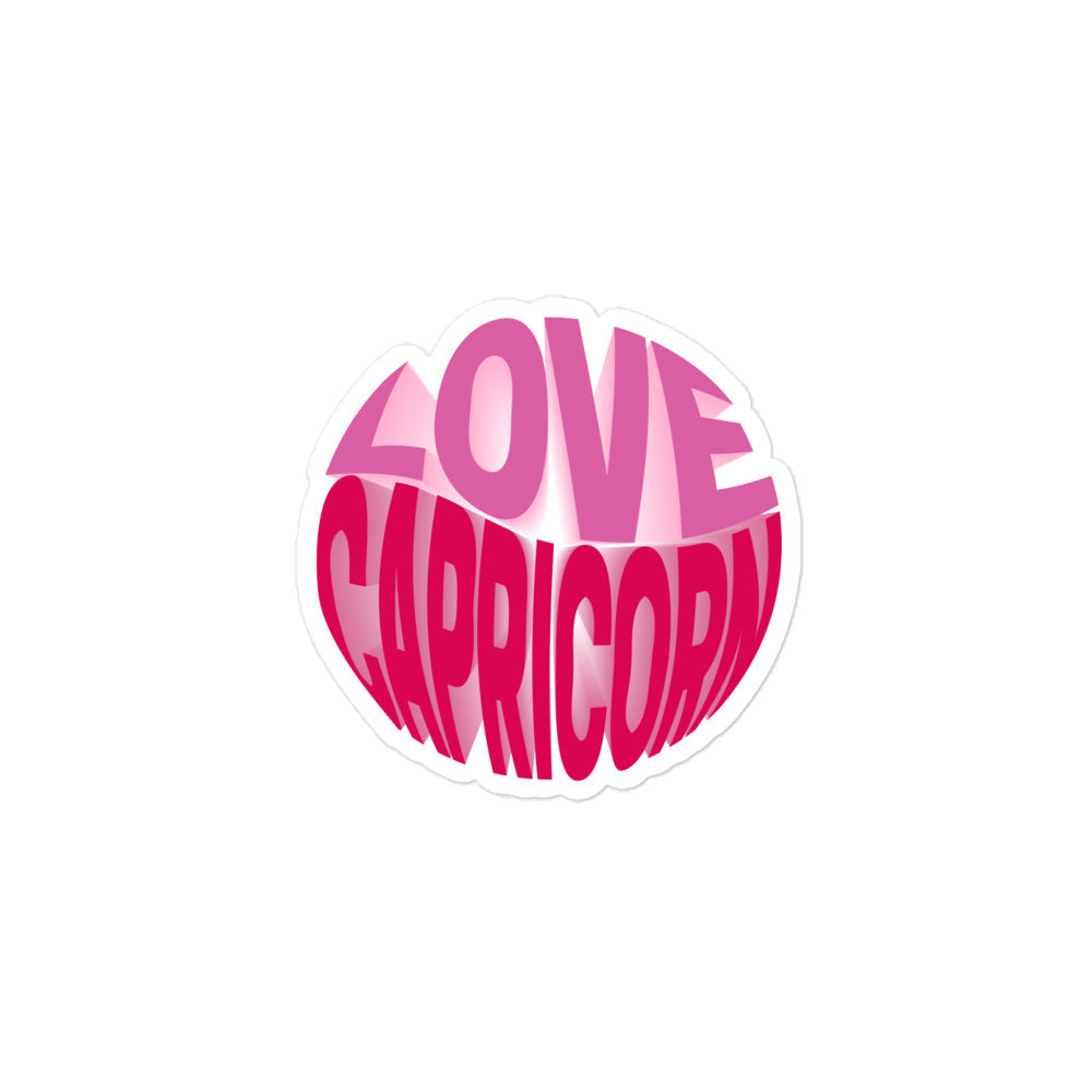 Love Capricorn Sticker