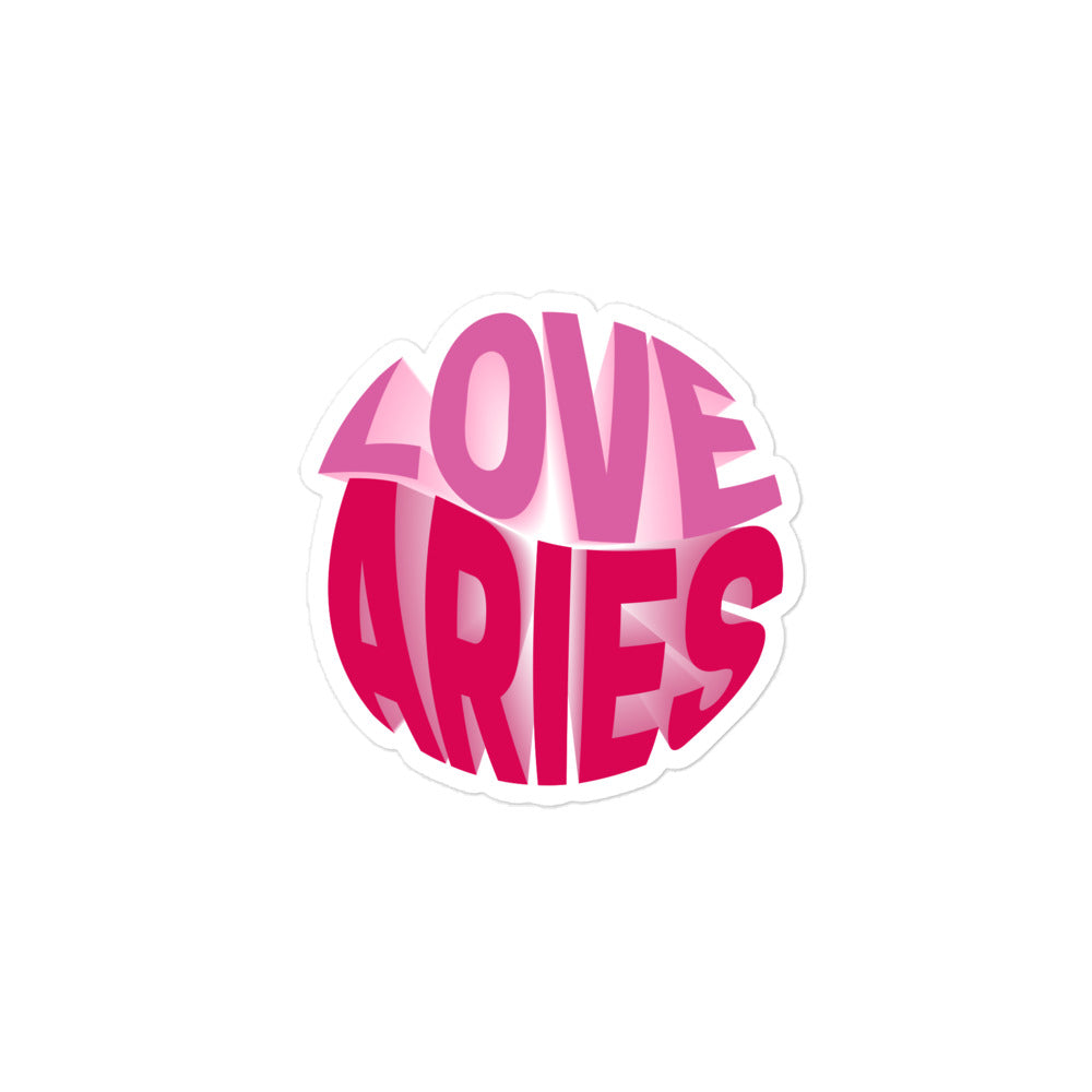 Love Aries Sticker