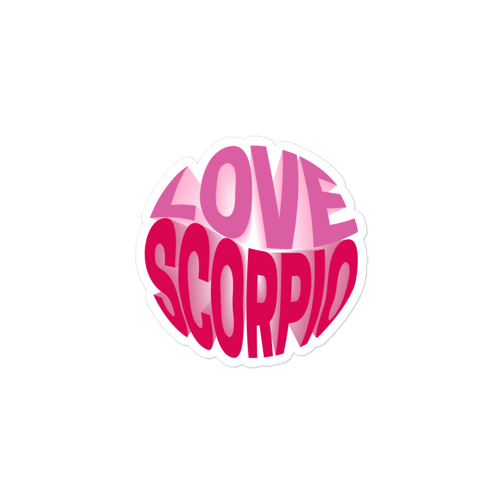 Love Scorpio Sticker