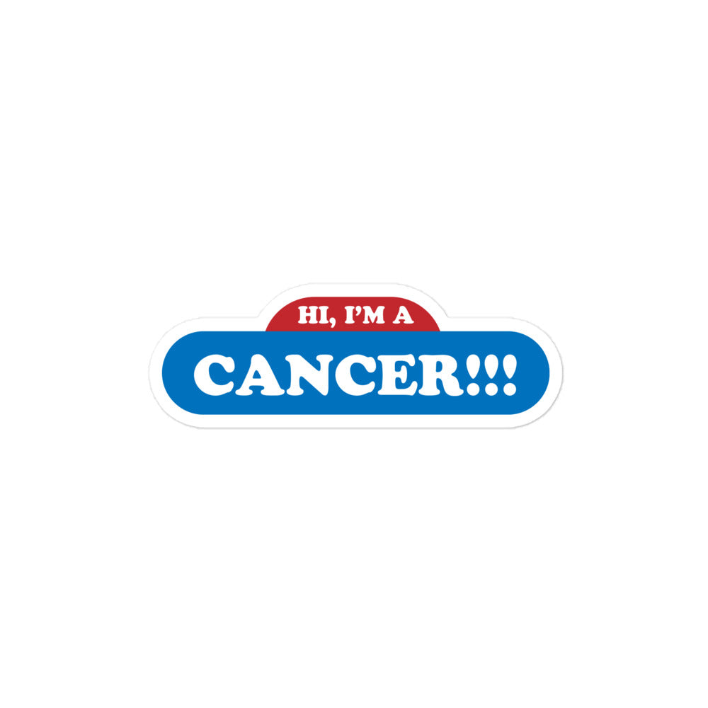 Hi, I'm a Cancer Sticker