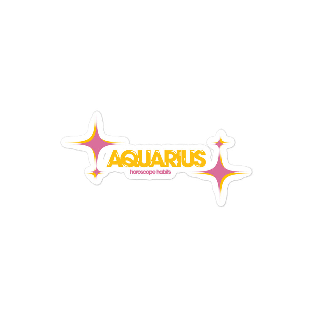 Sparkle Aquarius Sticker