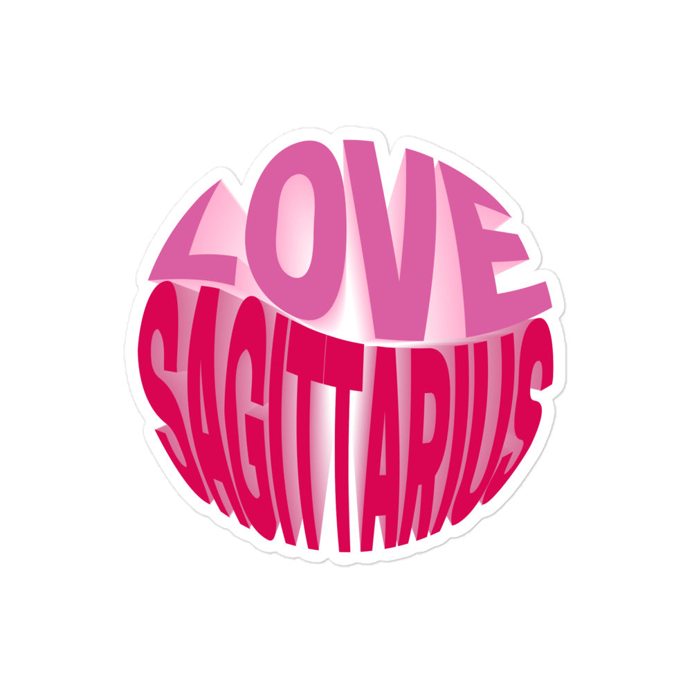 Love Sagittarius Sticker