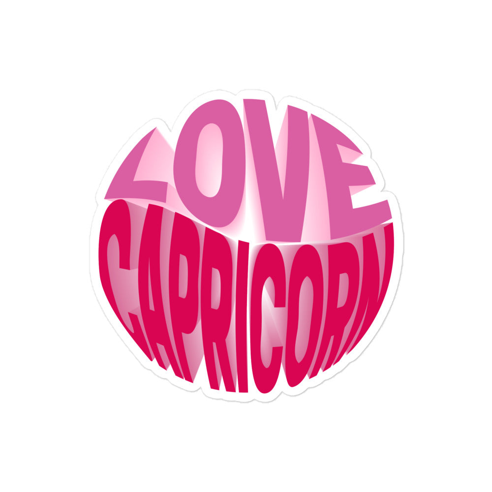 Love Capricorn Sticker