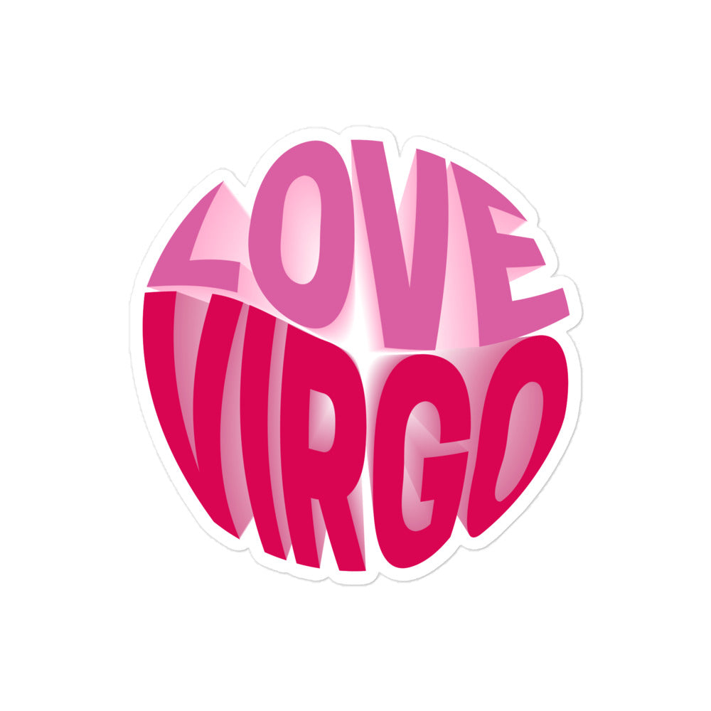 Love Virgo Sticker