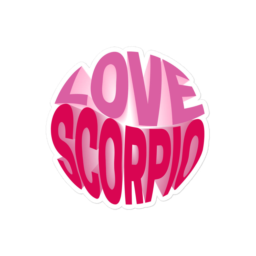 Love Scorpio Sticker