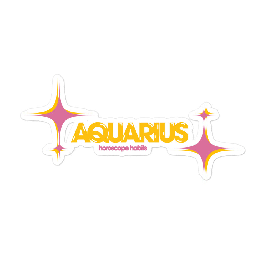 Sparkle Aquarius Sticker