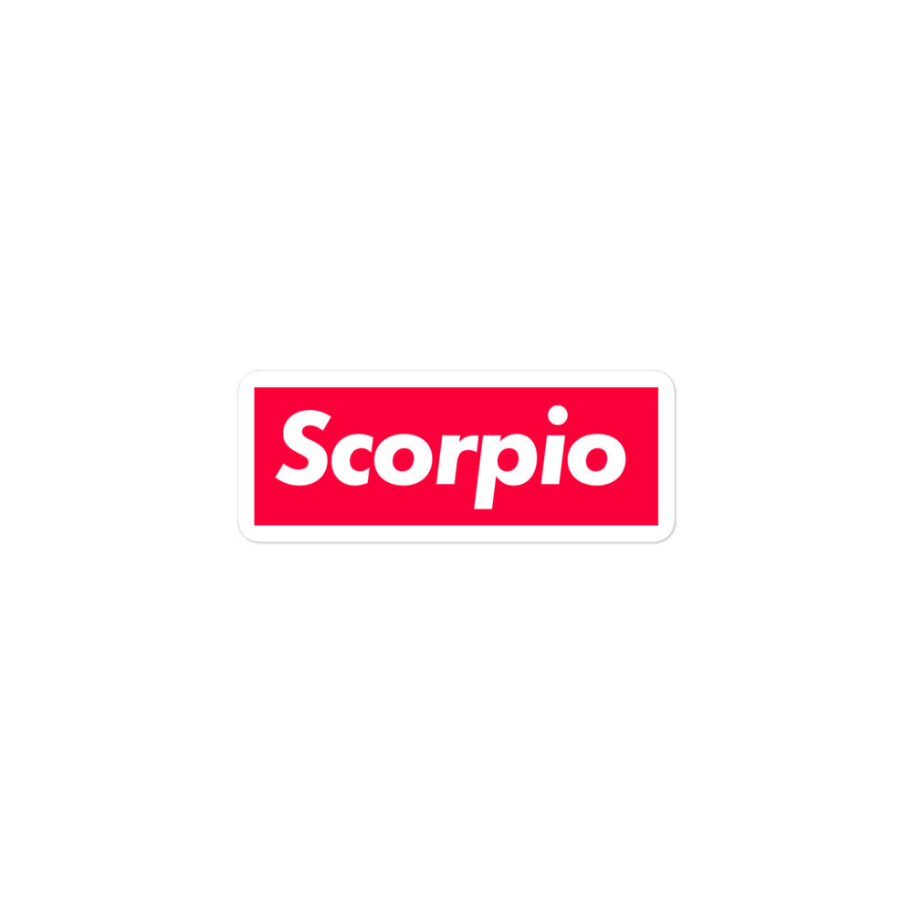 Scorpio Box Logo Sticker
