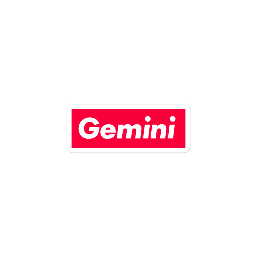 Gemini Box Logo Sticker