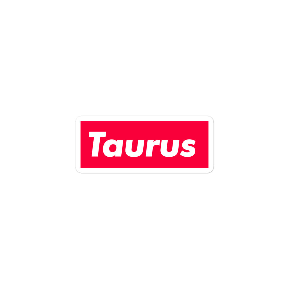 Taurus Box Logo Sticker