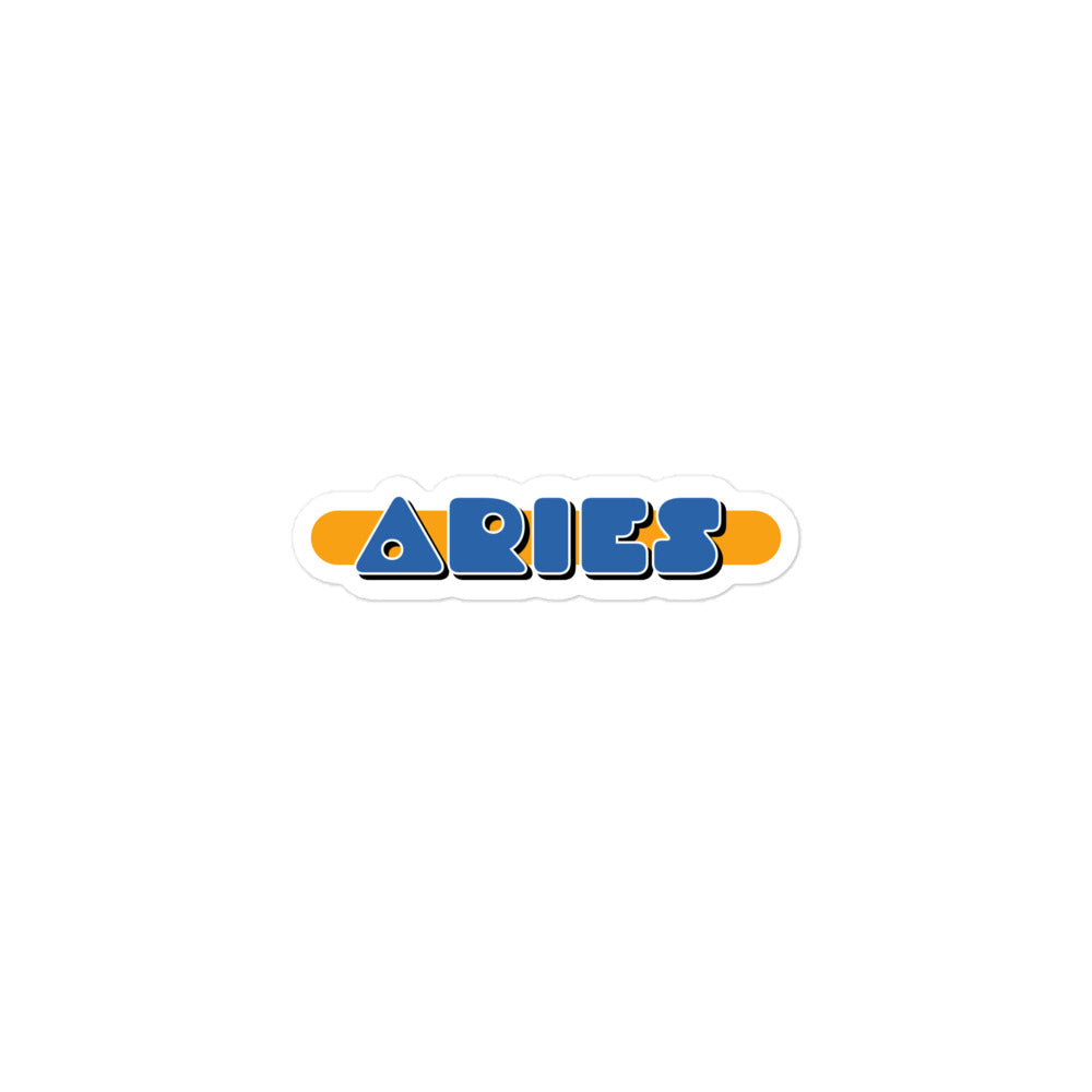 Aries Blue Badge Sticker