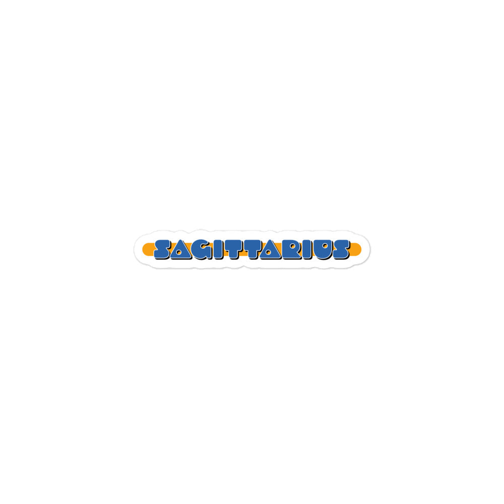 Sagittarius Blue Badge Sticker