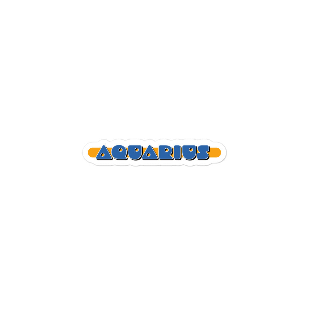 Aquarius Blue Badge Sticker