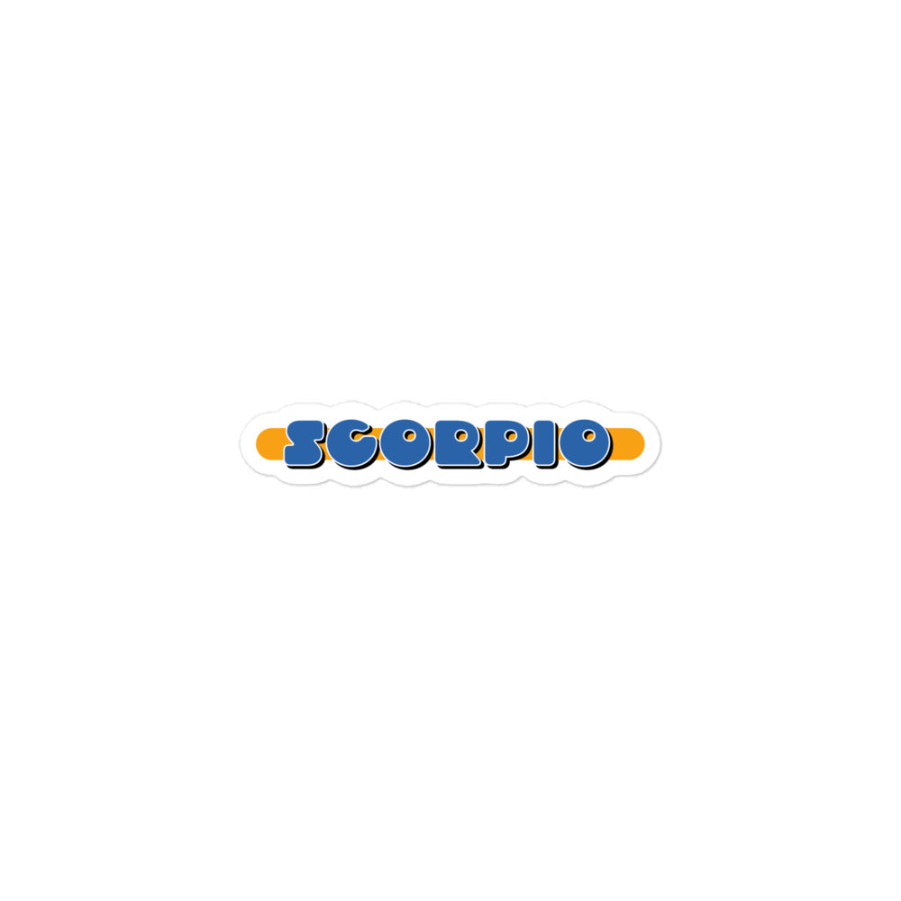 Scorpio Blue Badge Sticker