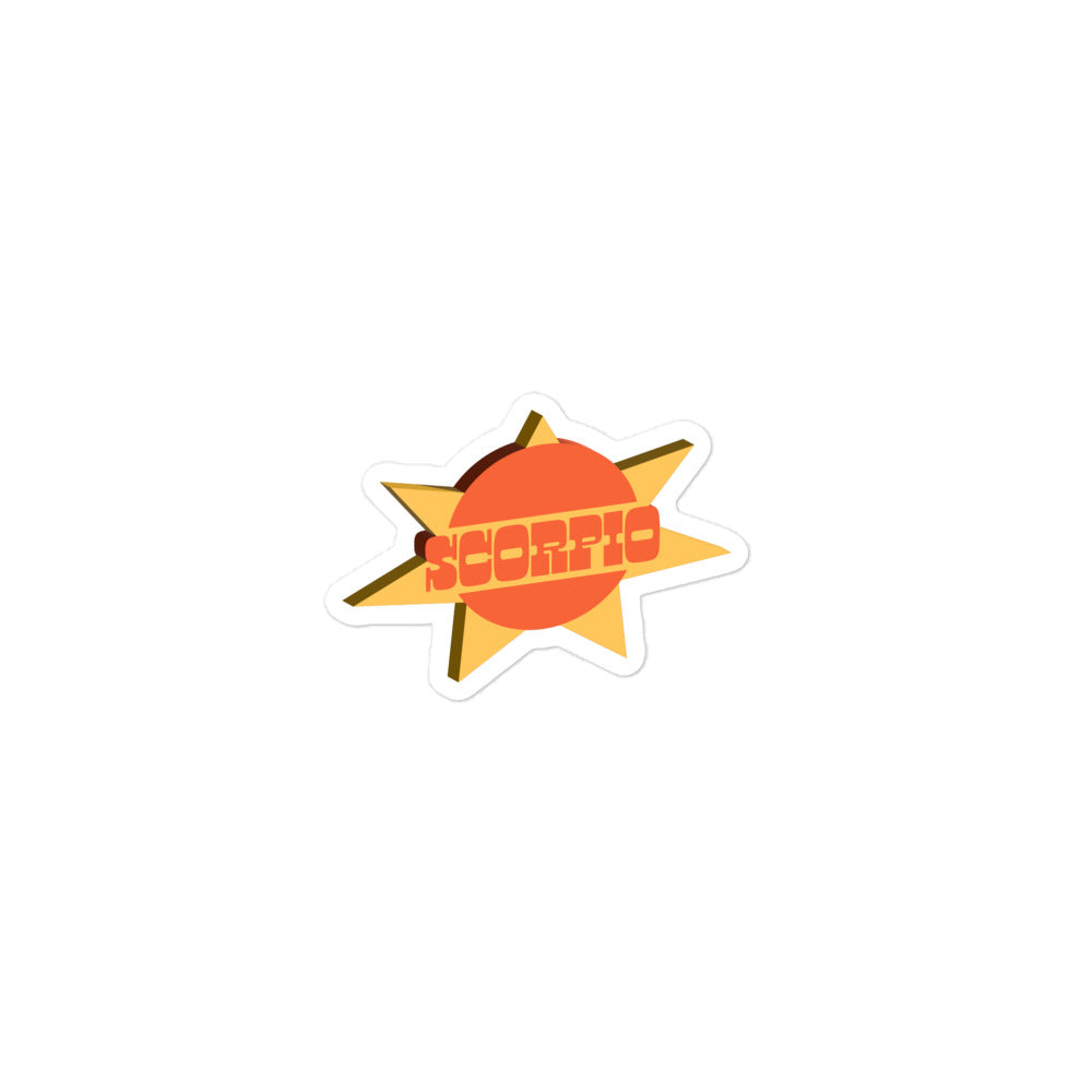 Scorpio Sunburst Sticker