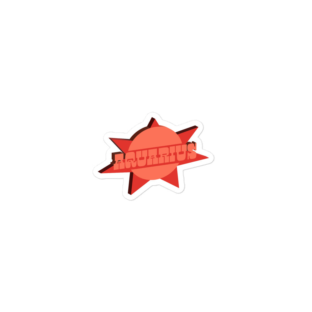 Aquarius Sunburst Sticker