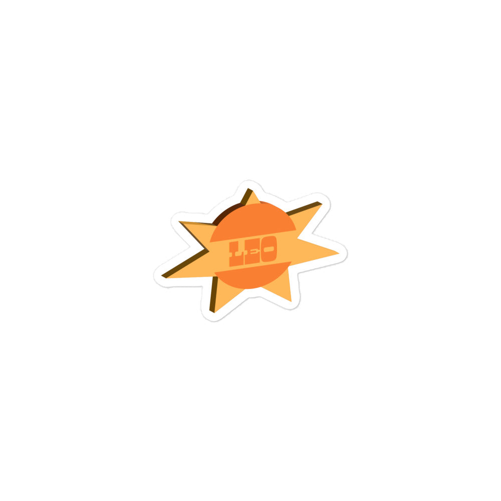 Leo Sunburst Sticker