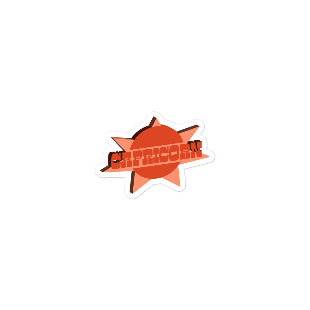 Capricorn Sunburst Sticker