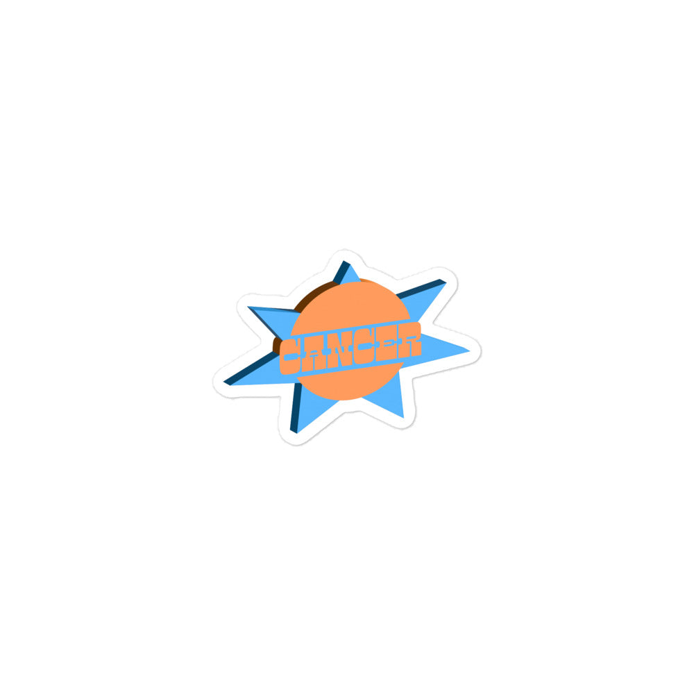 Cancer Sunburst Sticker