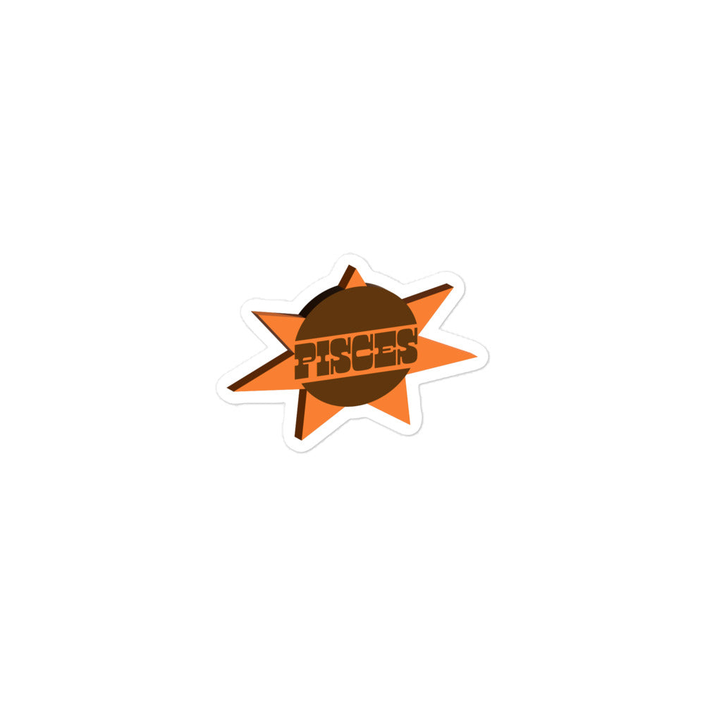 Pisces Sunburst Sticker