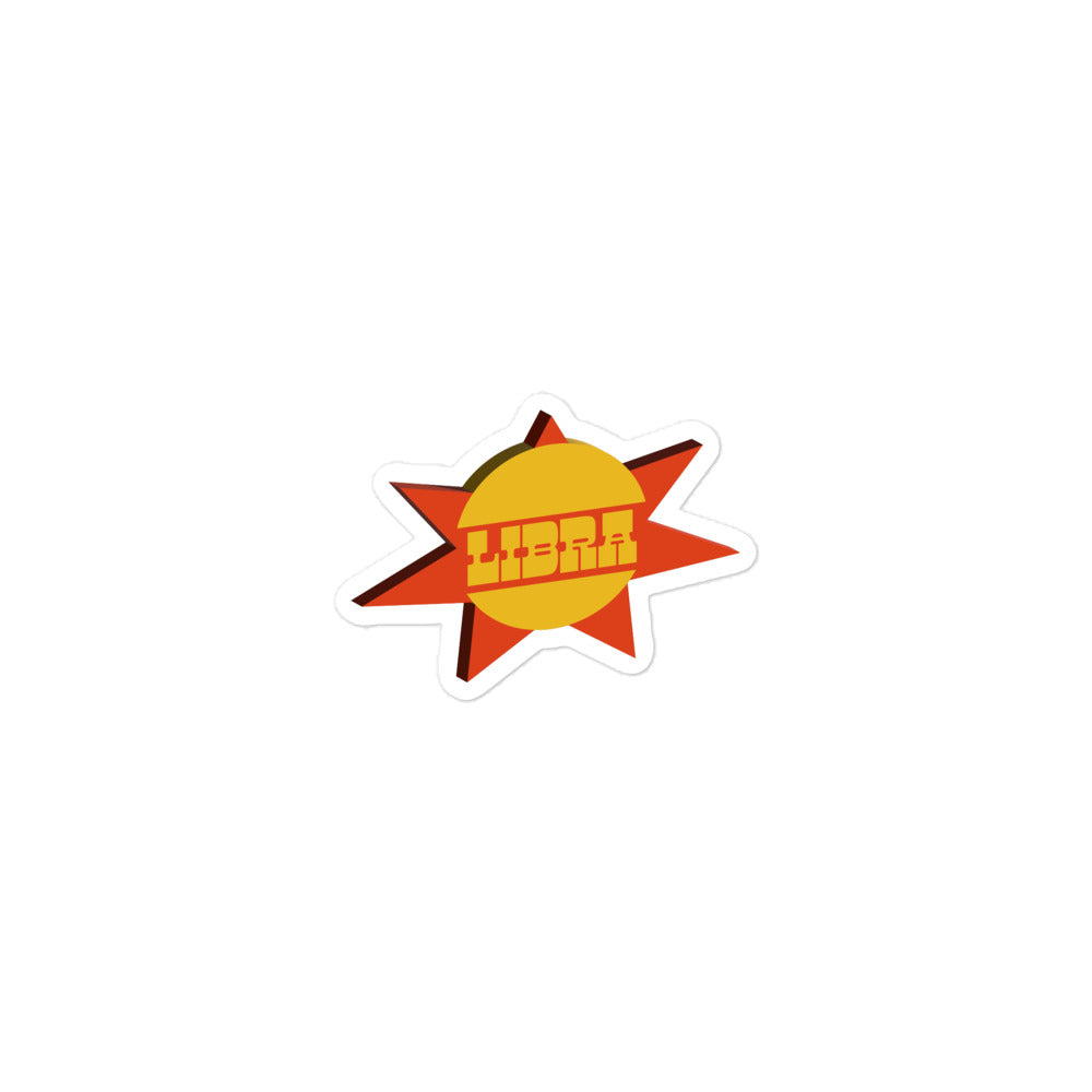Libra Sunburst Sticker