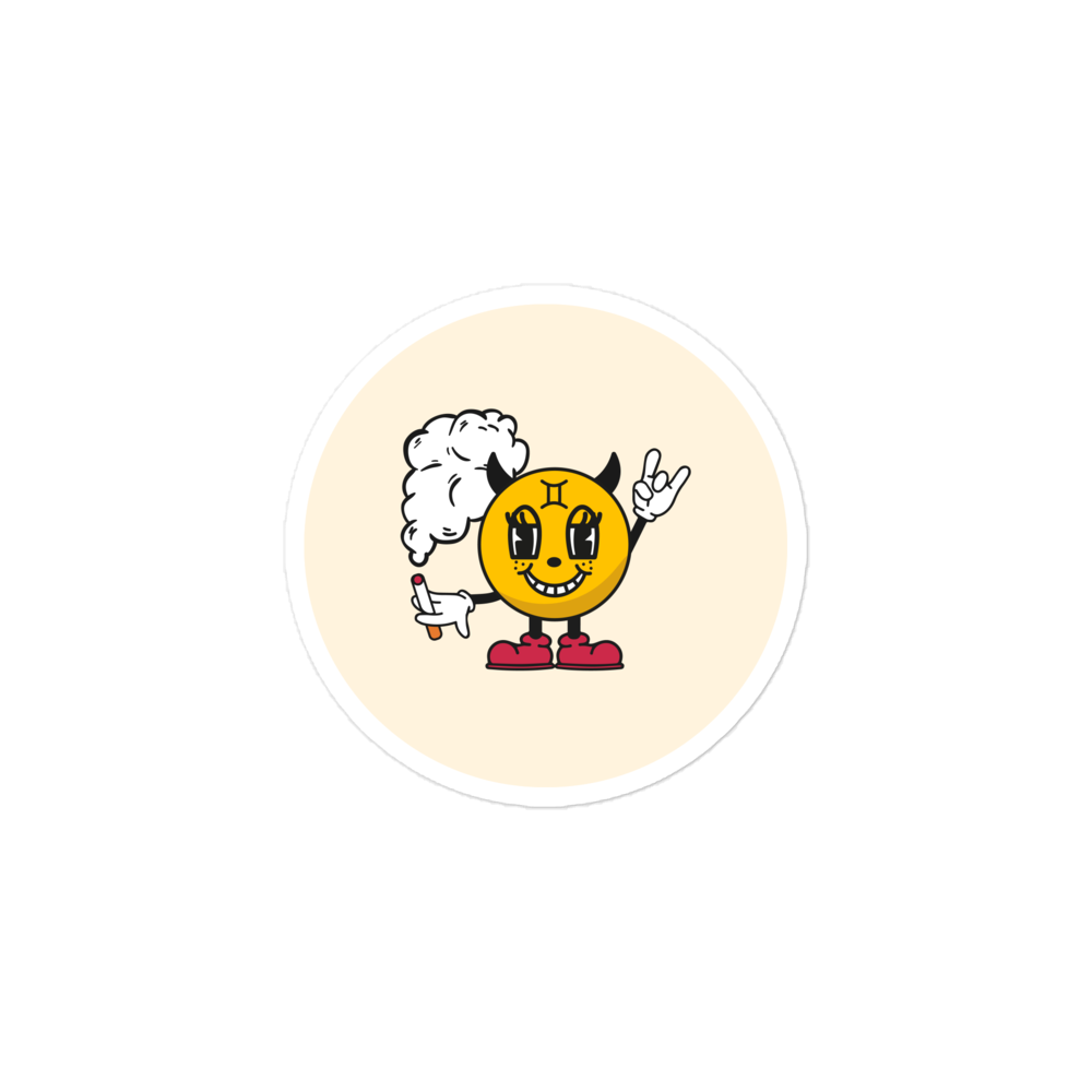 Gemini Smoker Sticker