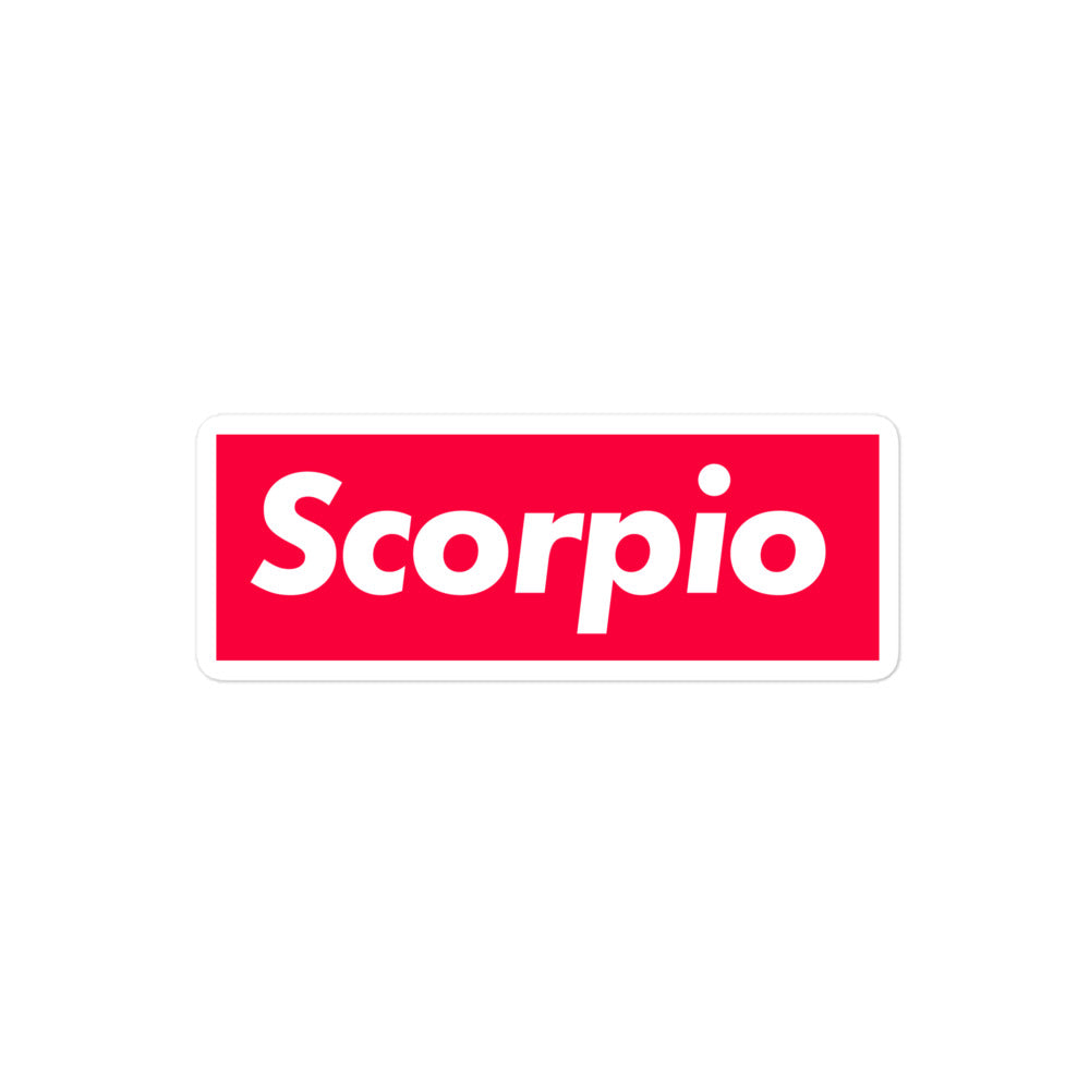 Scorpio Box Logo Sticker