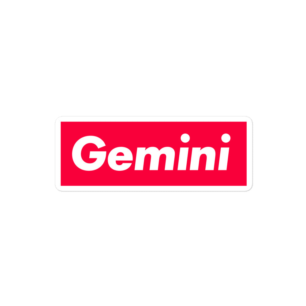 Gemini Box Logo Sticker