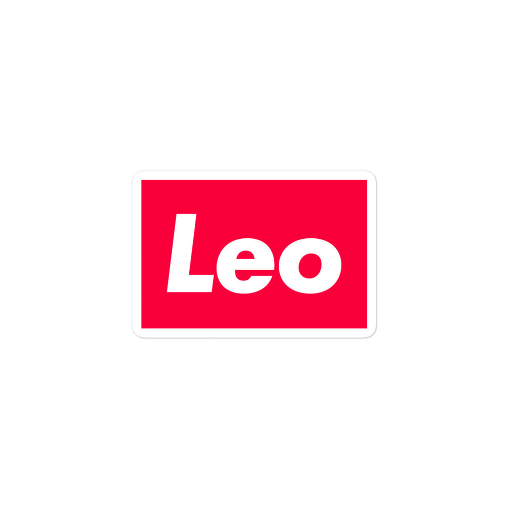Leo Box Logo Sticker