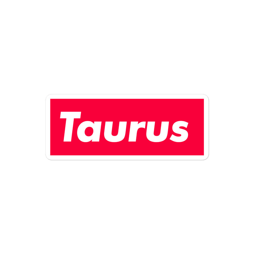 Taurus Box Logo Sticker