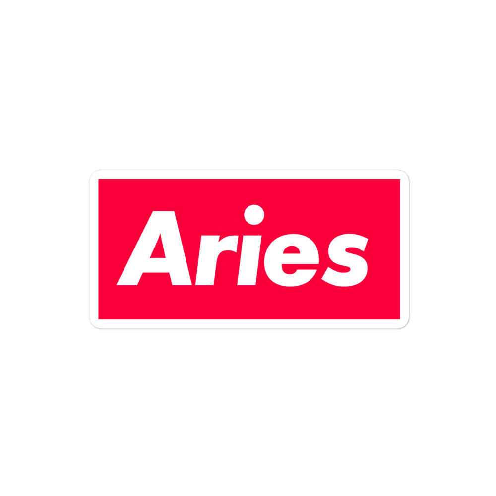 Aries Box Logo Sticker