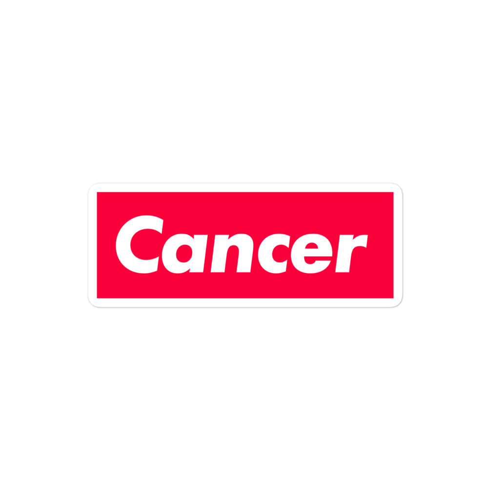 Cancer Box Logo Sticker