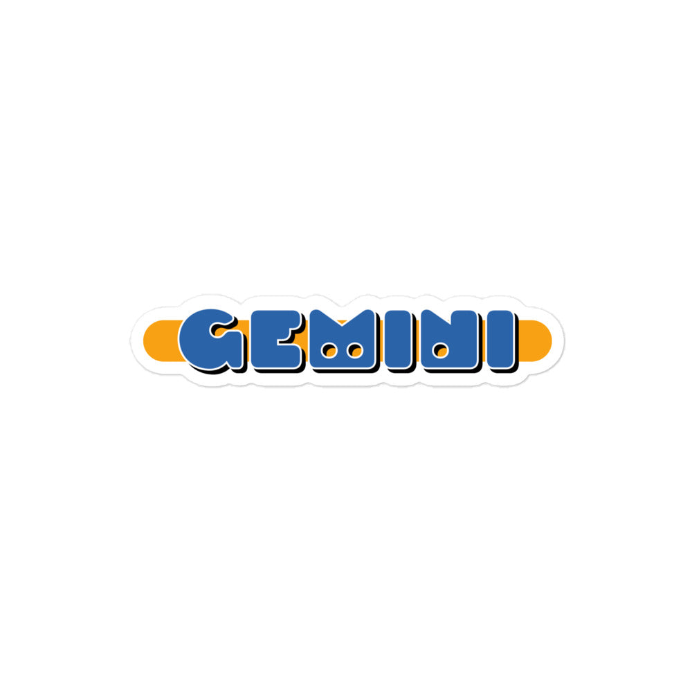 Gemini Blue Badge Sticker