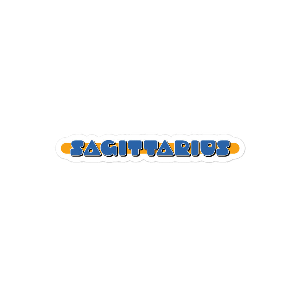 Sagittarius Blue Badge Sticker