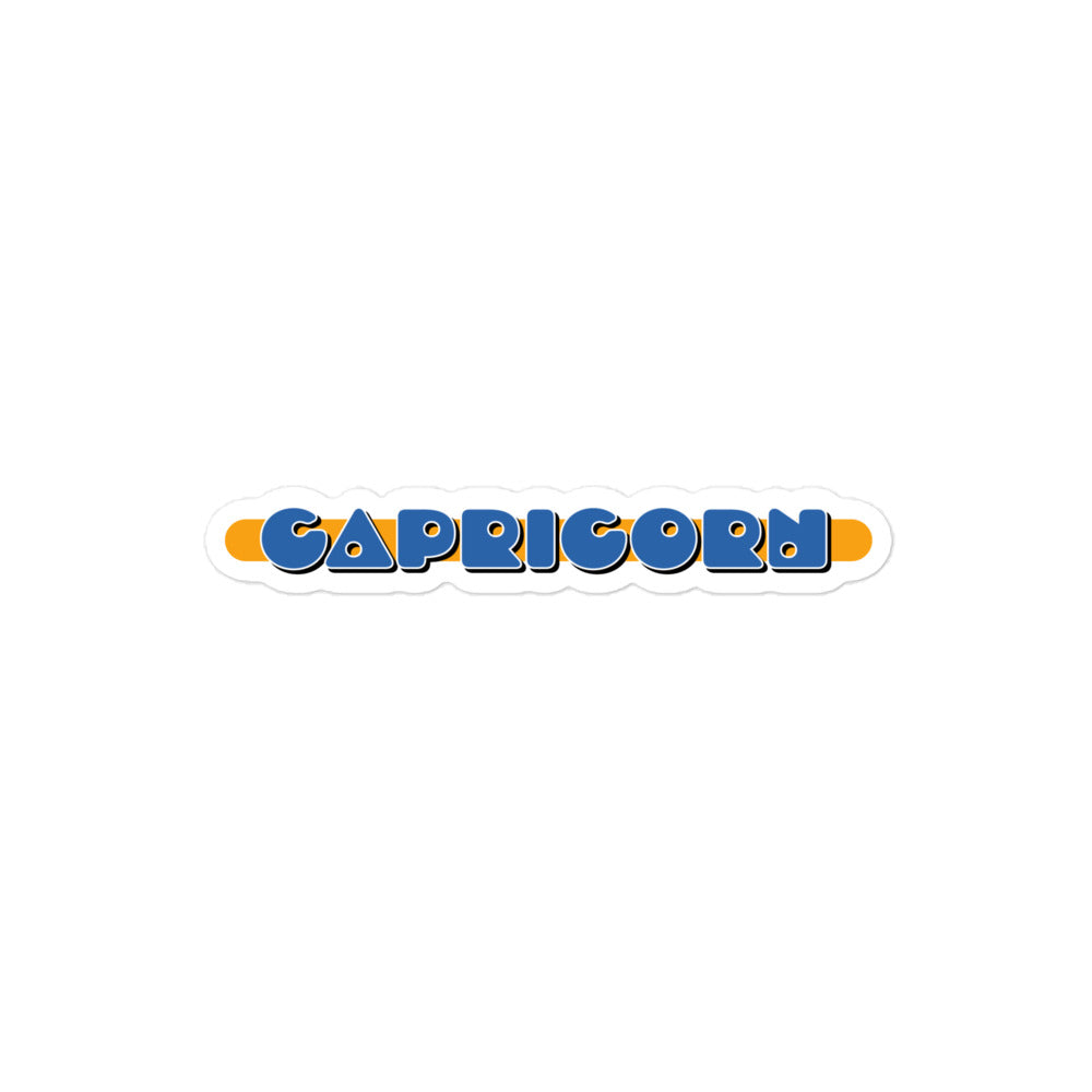 Capricorn Blue Badge Sticker