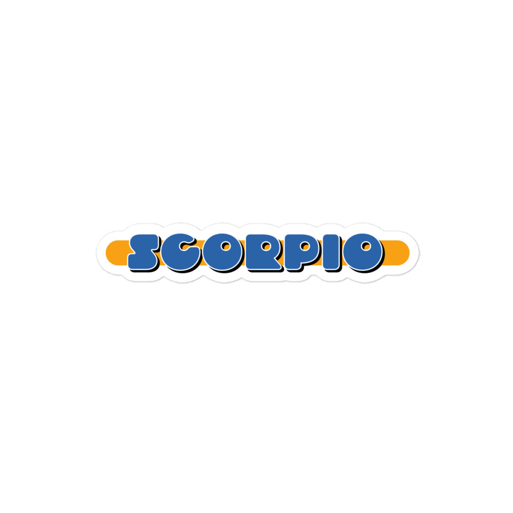 Scorpio Blue Badge Sticker