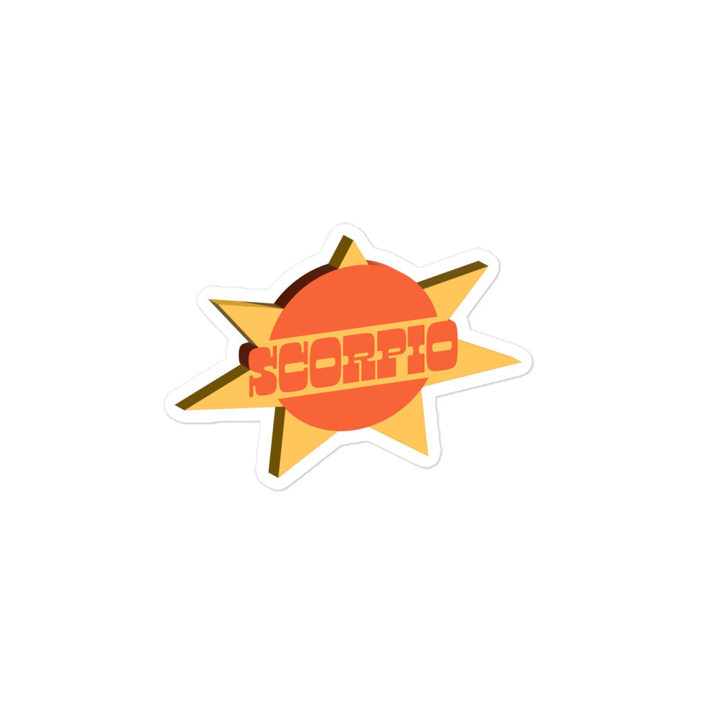 Scorpio Sunburst Sticker