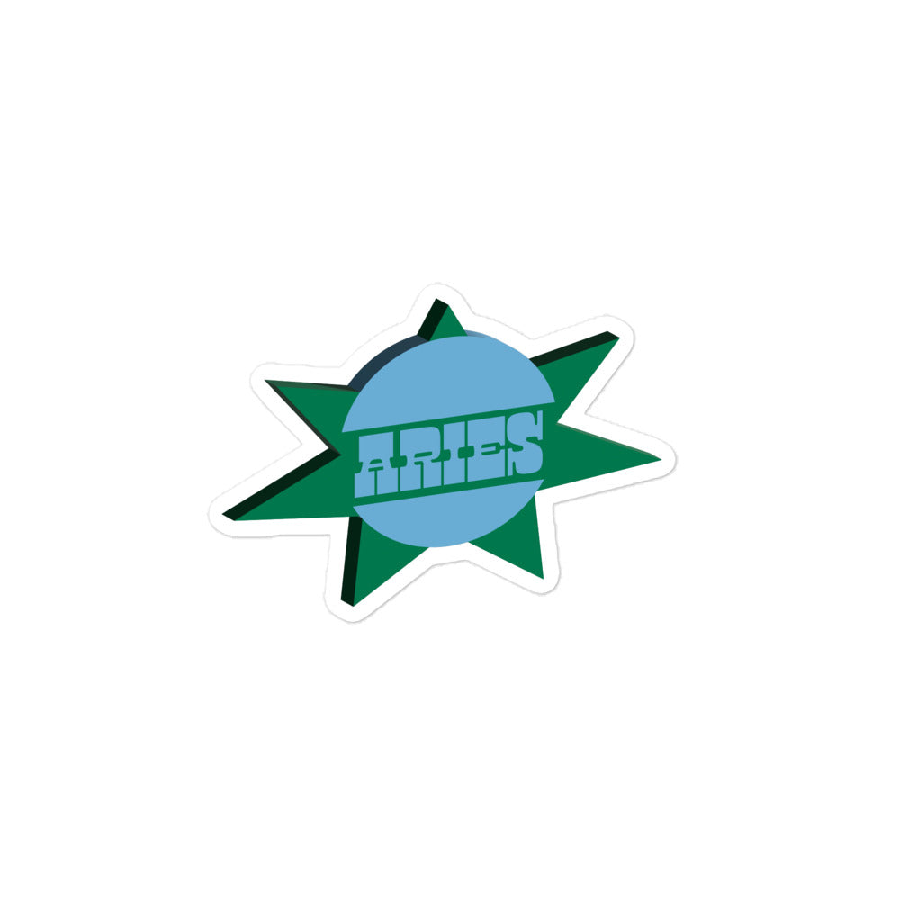Aries Sunburst Sticker