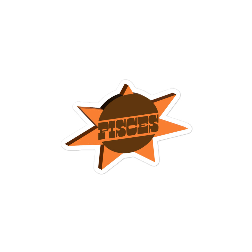 Pisces Sunburst Sticker