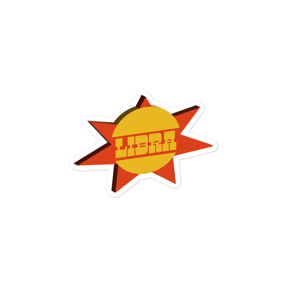 Libra Sunburst Sticker