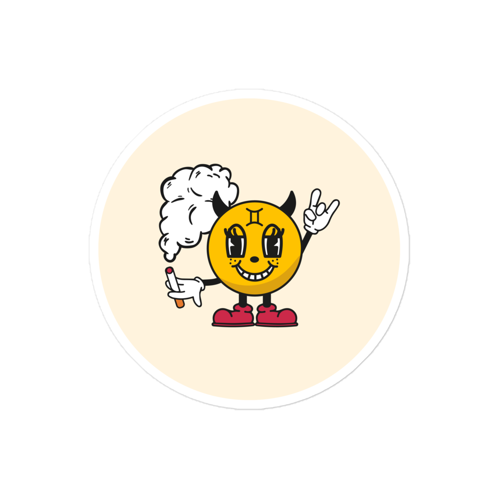 Gemini Smoker Sticker