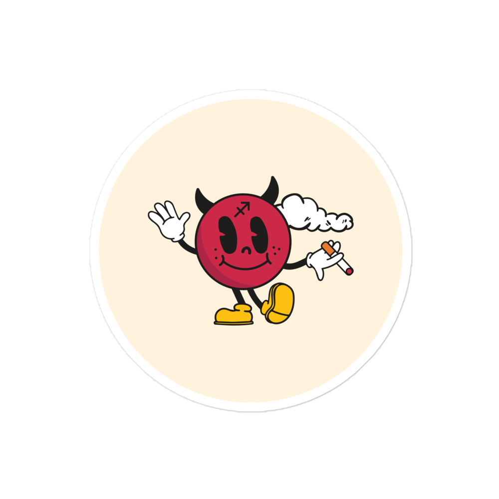 Sagittarius Smoker Sticker