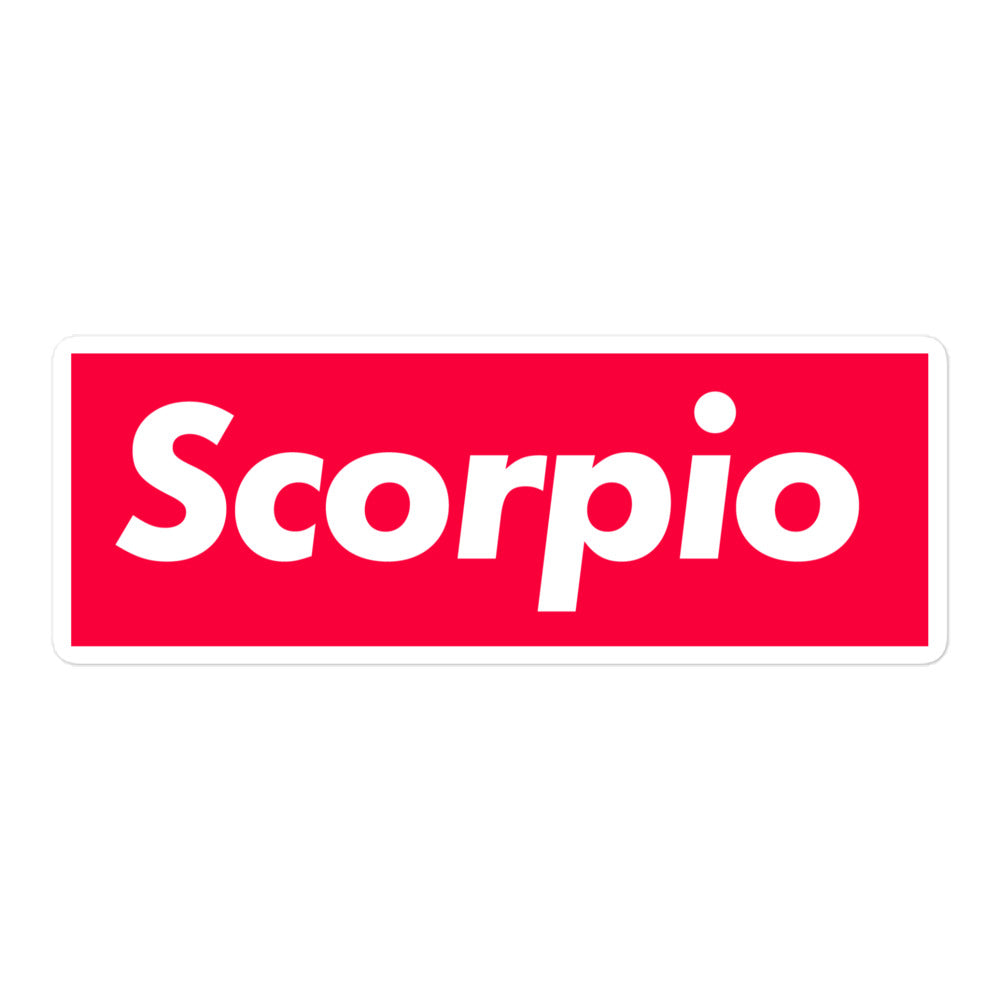 Scorpio Box Logo Sticker